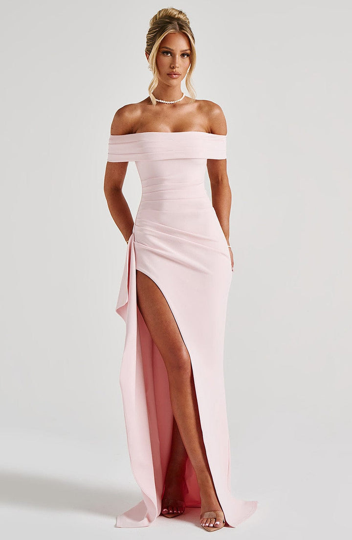 Women's Maxi Dress Off-the-Shoulder | Fitted Cut