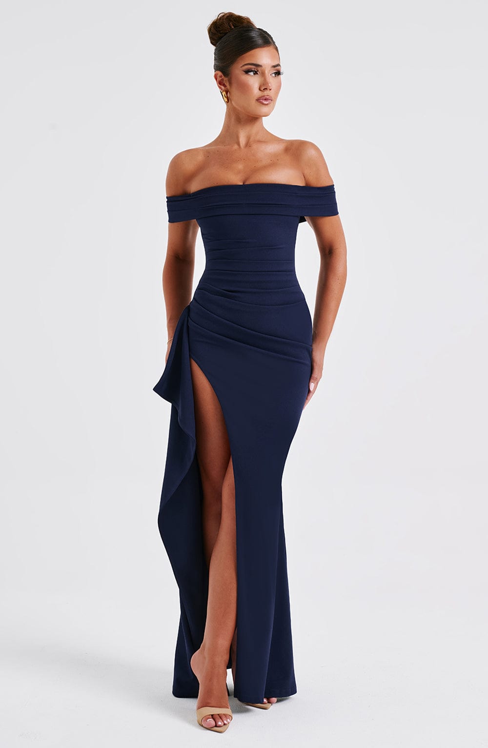 Women's Maxi Dress Off-the-Shoulder | Fitted Cut
