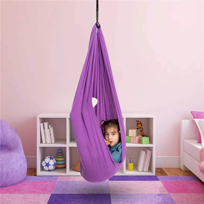 Sensory Swing for Children | Fabric Hammock | For Indoor and Outdoor Use | Adjustable Suspension