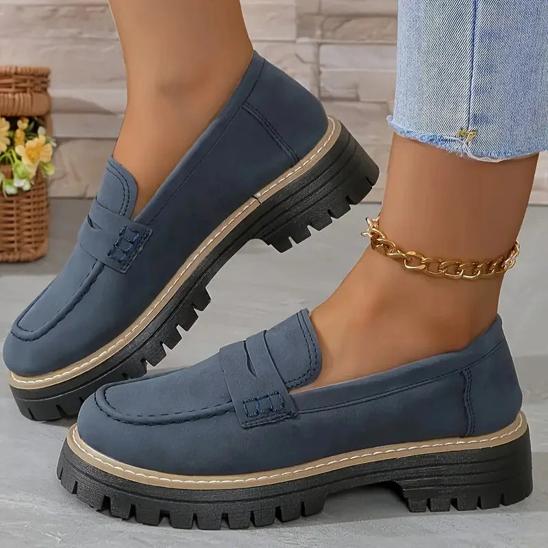 Loafers damskie na platformie | Elegancki casual styl | Calla