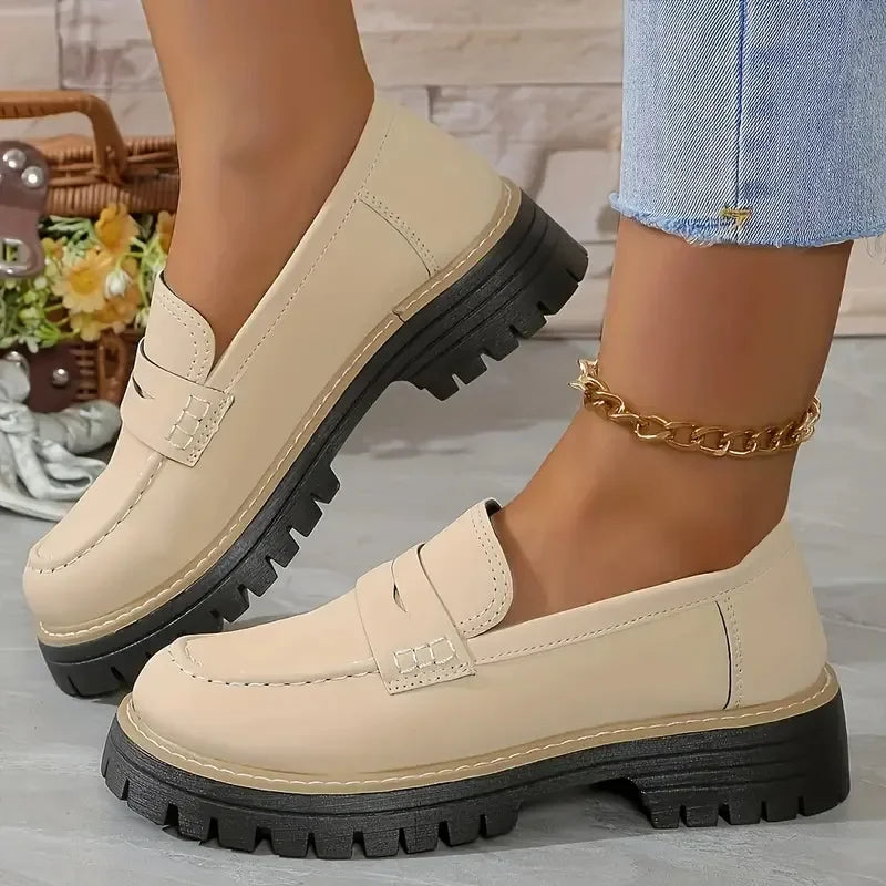 Loafers damskie na platformie | Elegancki casual styl | Calla
