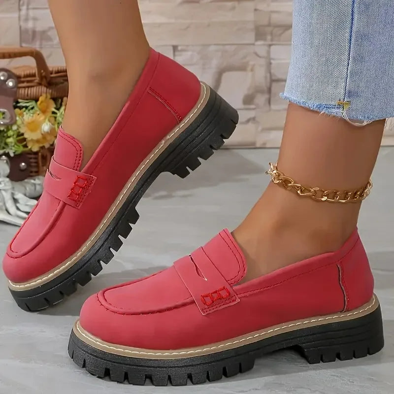 Loafers damskie na platformie | Elegancki casual styl | Calla