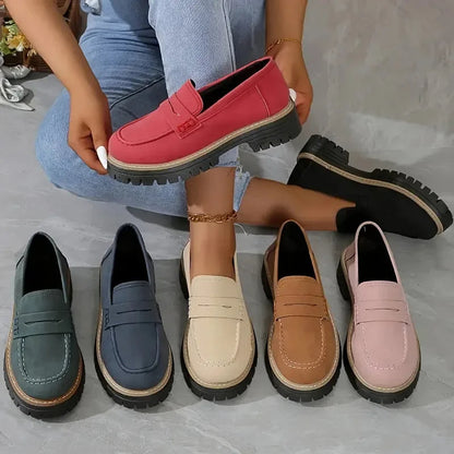 Loafers damskie na platformie | Elegancki casual styl | Calla