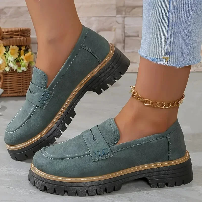 Loafers damskie na platformie | Elegancki casual styl | Calla