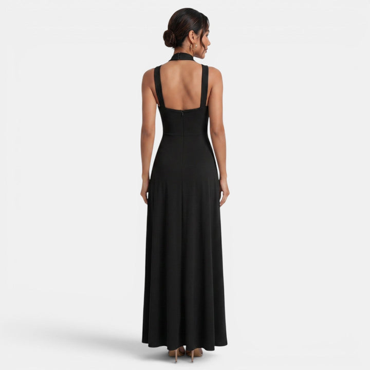 Sandra | Women's slim fit maxi dress with slit