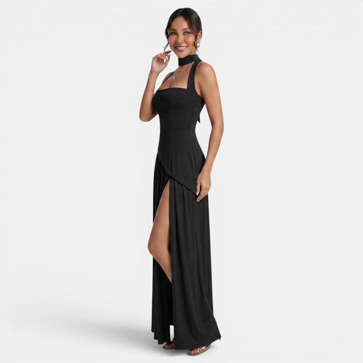 Sandra | Women's slim fit maxi dress with slit