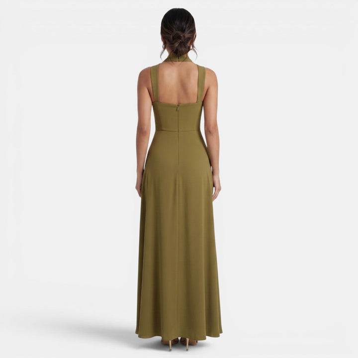 Sandra | Women's slim fit maxi dress with slit