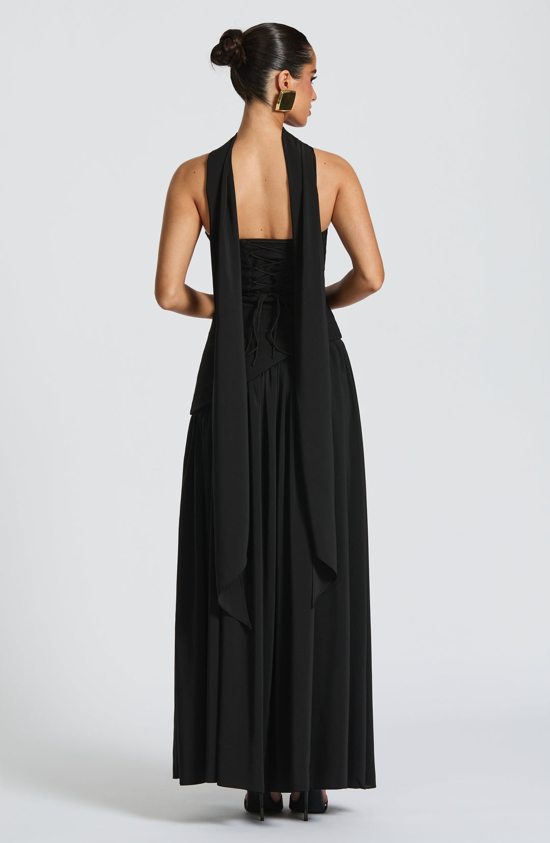 Women's Strapless High Slit Asymmetric Waist Sleeveless Dress | Maxi