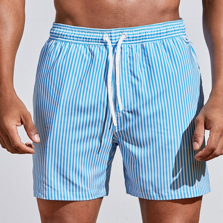 Igor | Men's short striped shorts with drawstring