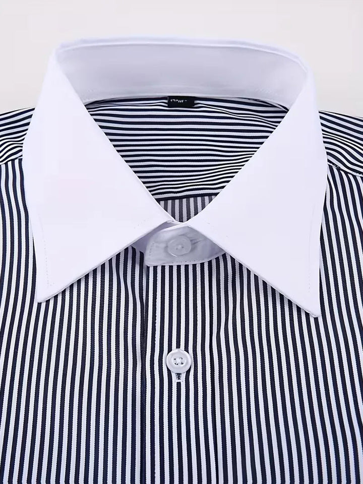 Adrian | Męska Koszula Biznesowa Slim Fit z Klasycznym Kołnierzem