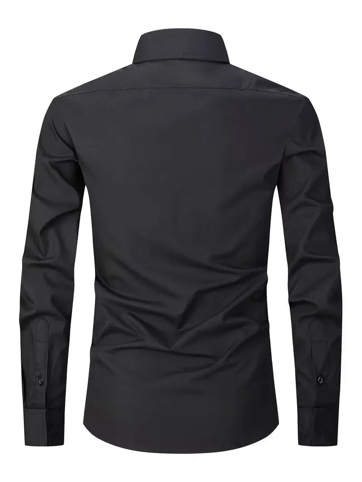 Adrian | Męska Koszula Biznesowa Slim Fit z Klasycznym Kołnierzem