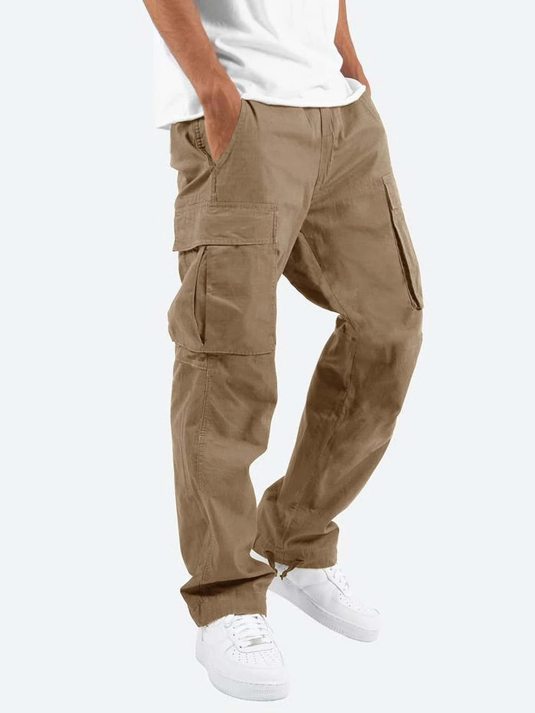 Men's Loose-Fit Cargo Pants with Utility Pockets | Cargo