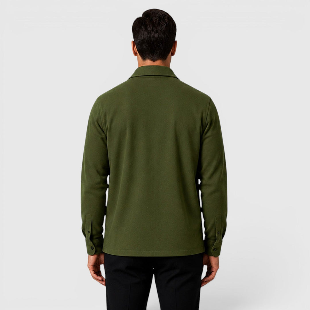 James | Men’s Regular-Fit Overshirt with Long Sleeves