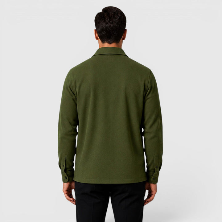 James | Men’s Regular-Fit Overshirt with Long Sleeves