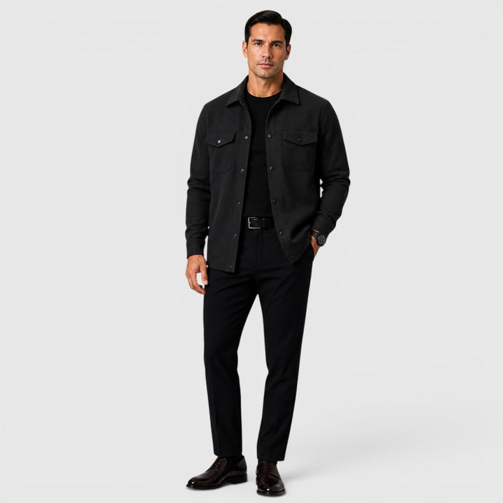 James | Men’s Regular-Fit Overshirt with Long Sleeves