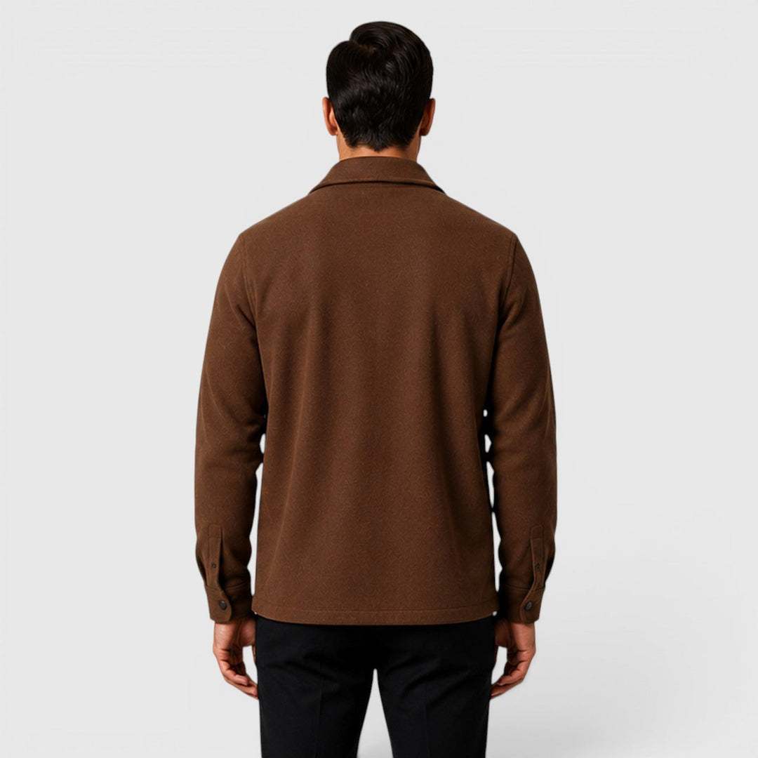 James | Men’s Regular-Fit Overshirt with Long Sleeves