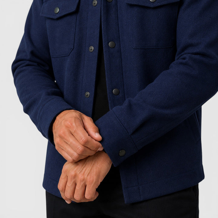 James | Men’s Regular-Fit Overshirt with Long Sleeves