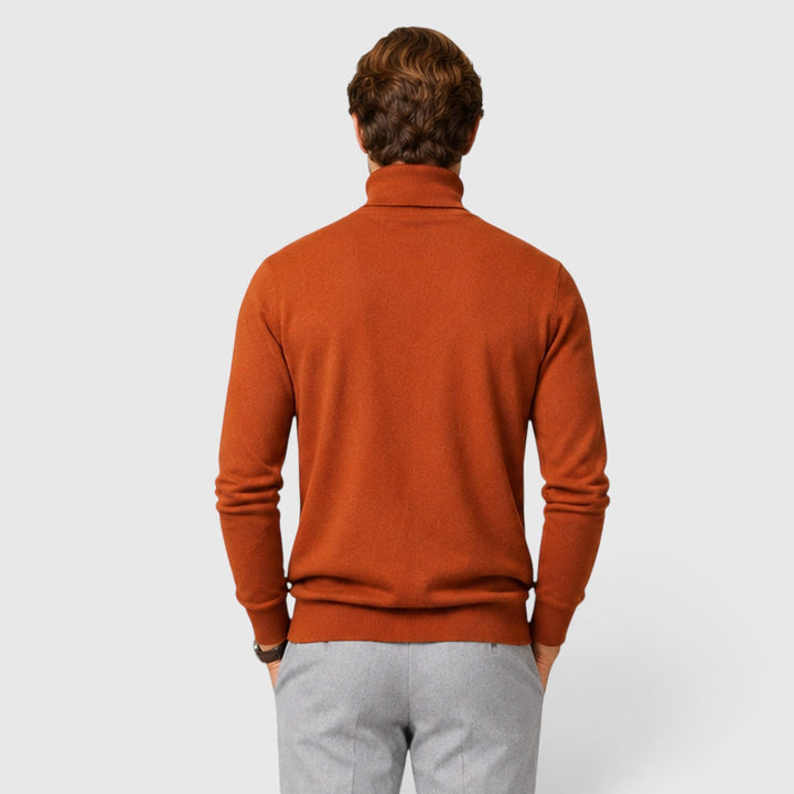 Lucas | Męski Sweter w Dzianinowym Stylu z Golfem i Luźnym Krojem