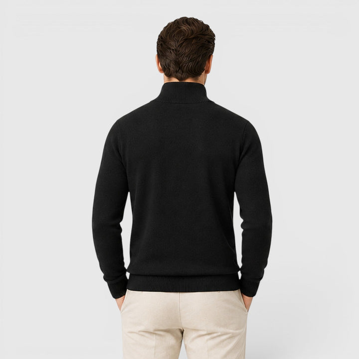 George | Męski Lekki Sweter z Zamkiem pod Szyją