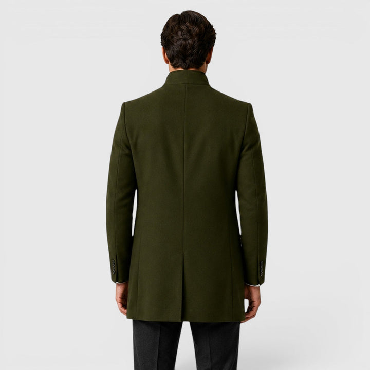 Oliver | Men's Slim-Fit Coat with Button Closure in a Smart-Casual Style