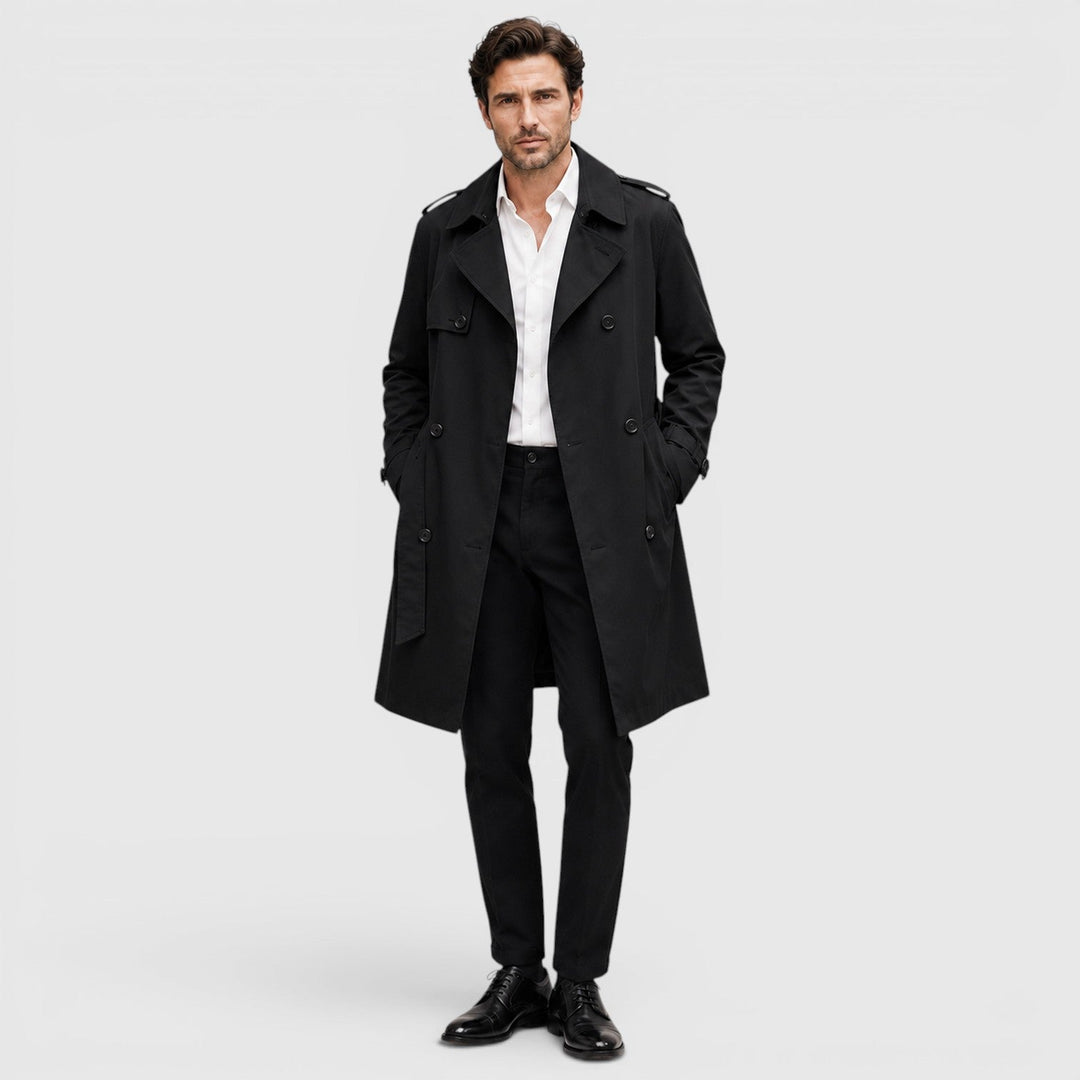 William | Men's Fitted Double-Breasted Trench Coat
