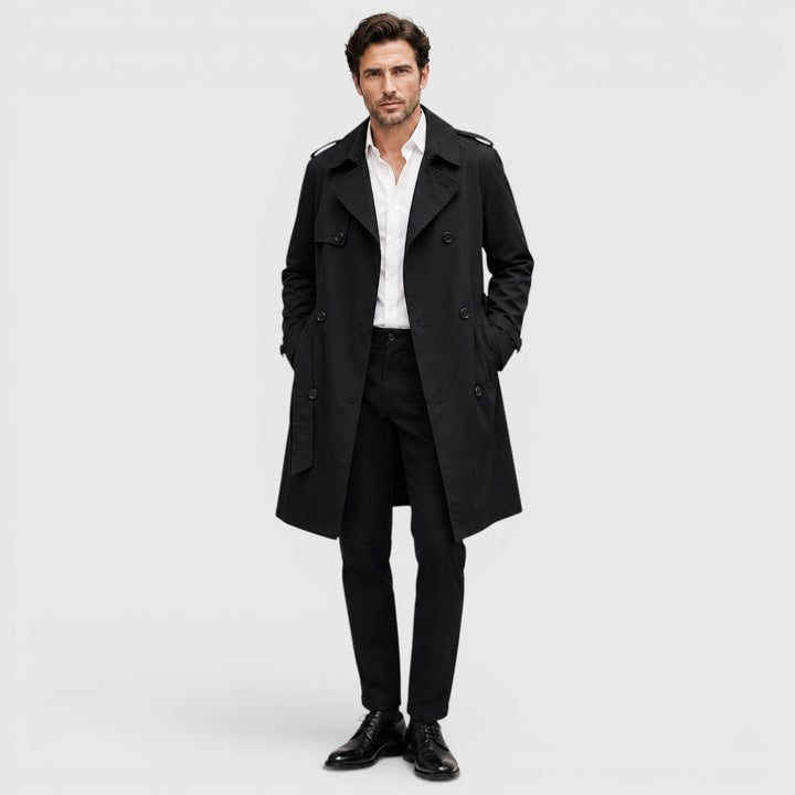 William | Men's Fitted Double-Breasted Trench Coat