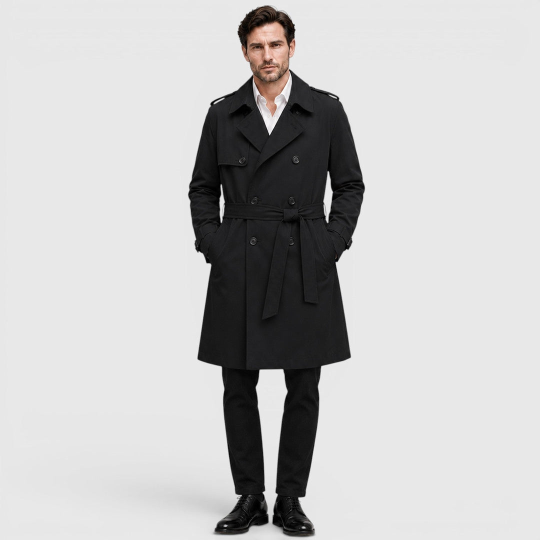 William | Men's Fitted Double-Breasted Trench Coat