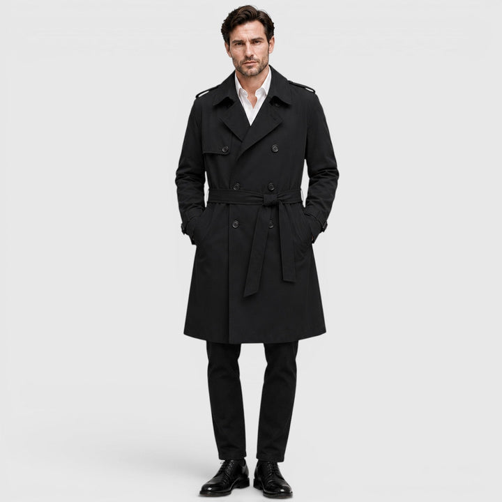 William | Men's Fitted Double-Breasted Trench Coat