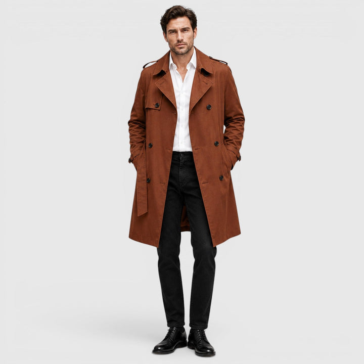 William | Men's Fitted Double-Breasted Trench Coat