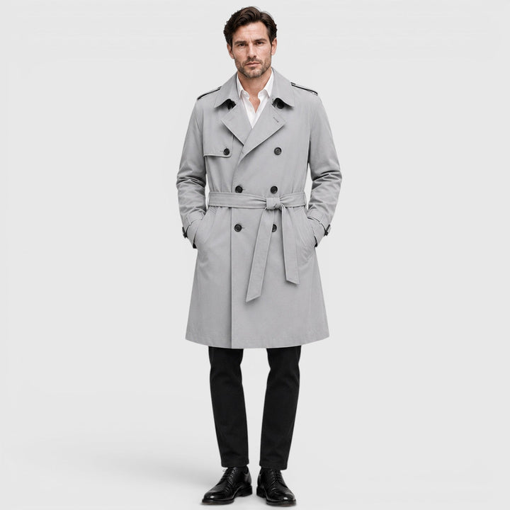 William | Men's Fitted Double-Breasted Trench Coat