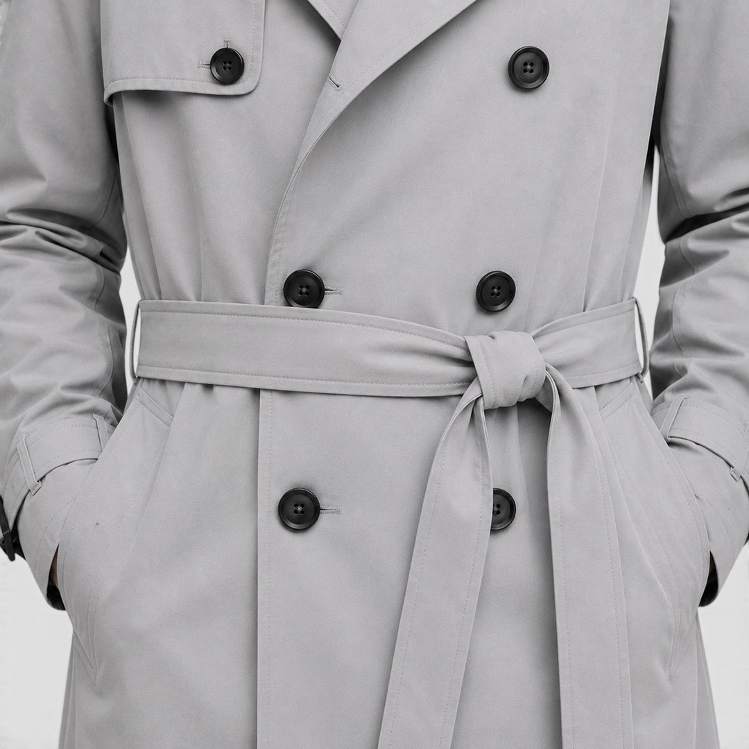 William | Men's Fitted Double-Breasted Trench Coat