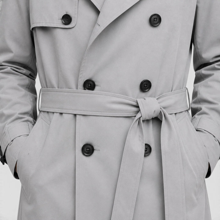William | Men's Fitted Double-Breasted Trench Coat