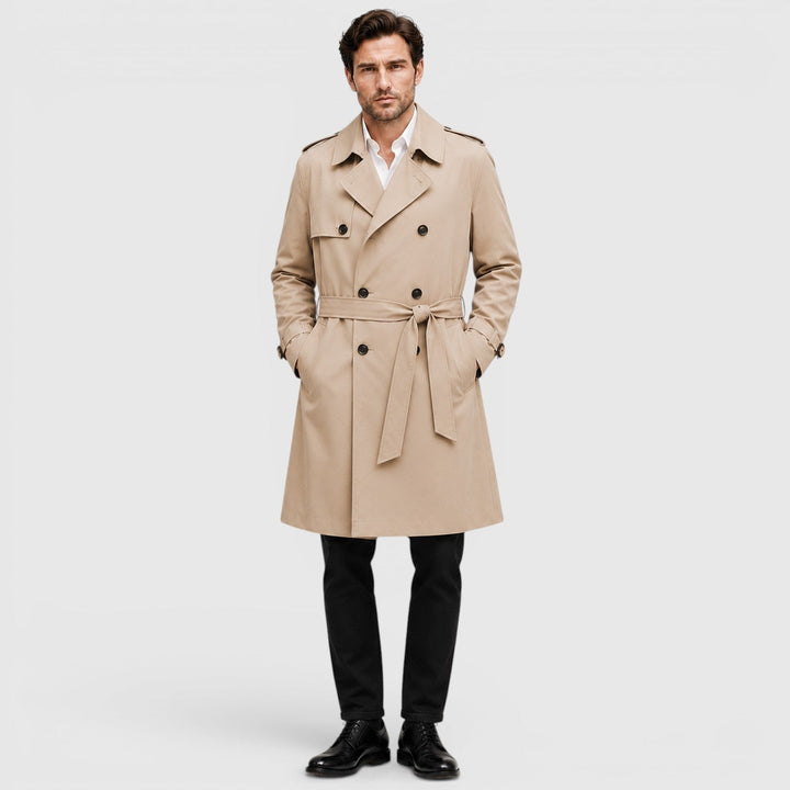 William | Men's Fitted Double-Breasted Trench Coat