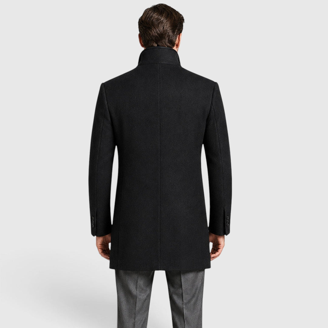 Adrian | Men's Wool-Style Coat with a Classic Collar