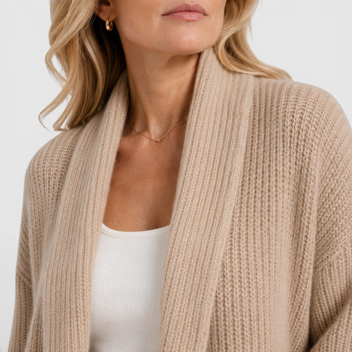 Mila | Women's Knit-Style Cardigan with an Open Front and Relaxed Fit