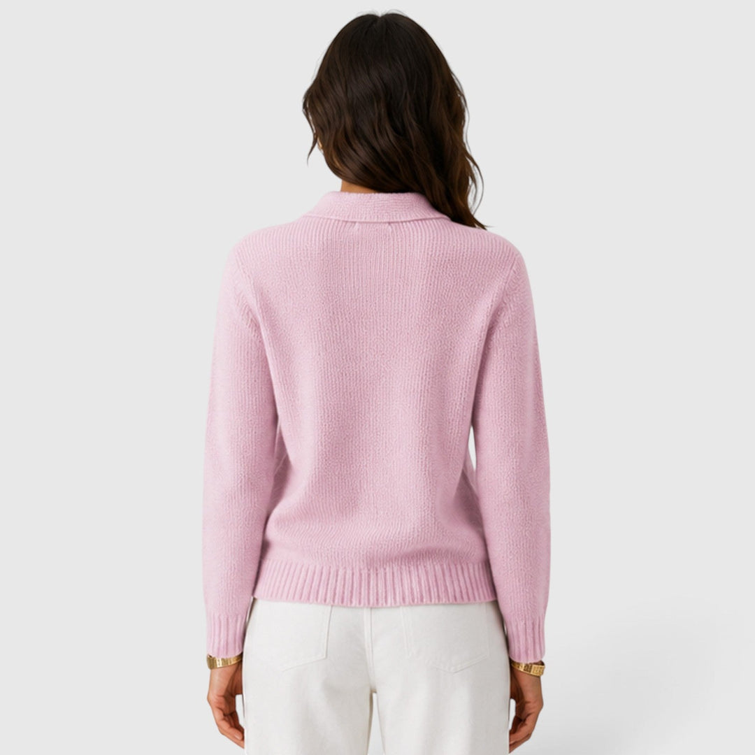 Elowen | Damski Kardigan Dzianinowy o Luźnym Kroju z Zapięciem na Guziki