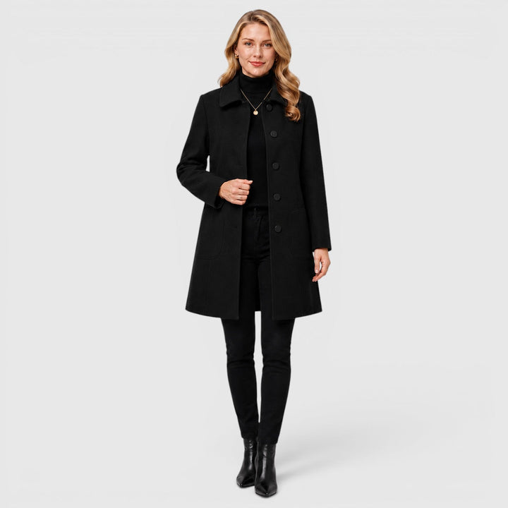 Charlotte | Women’s Classic Long Wool-Style Coat