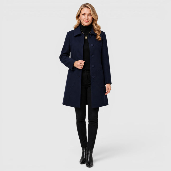 Charlotte | Women’s Classic Long Wool-Style Coat