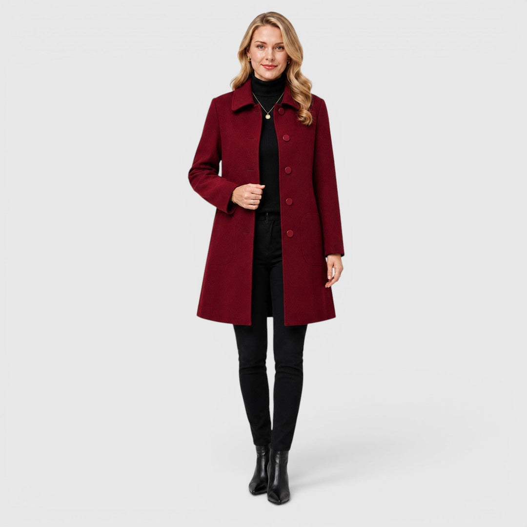 Charlotte | Women’s Classic Long Wool-Style Coat