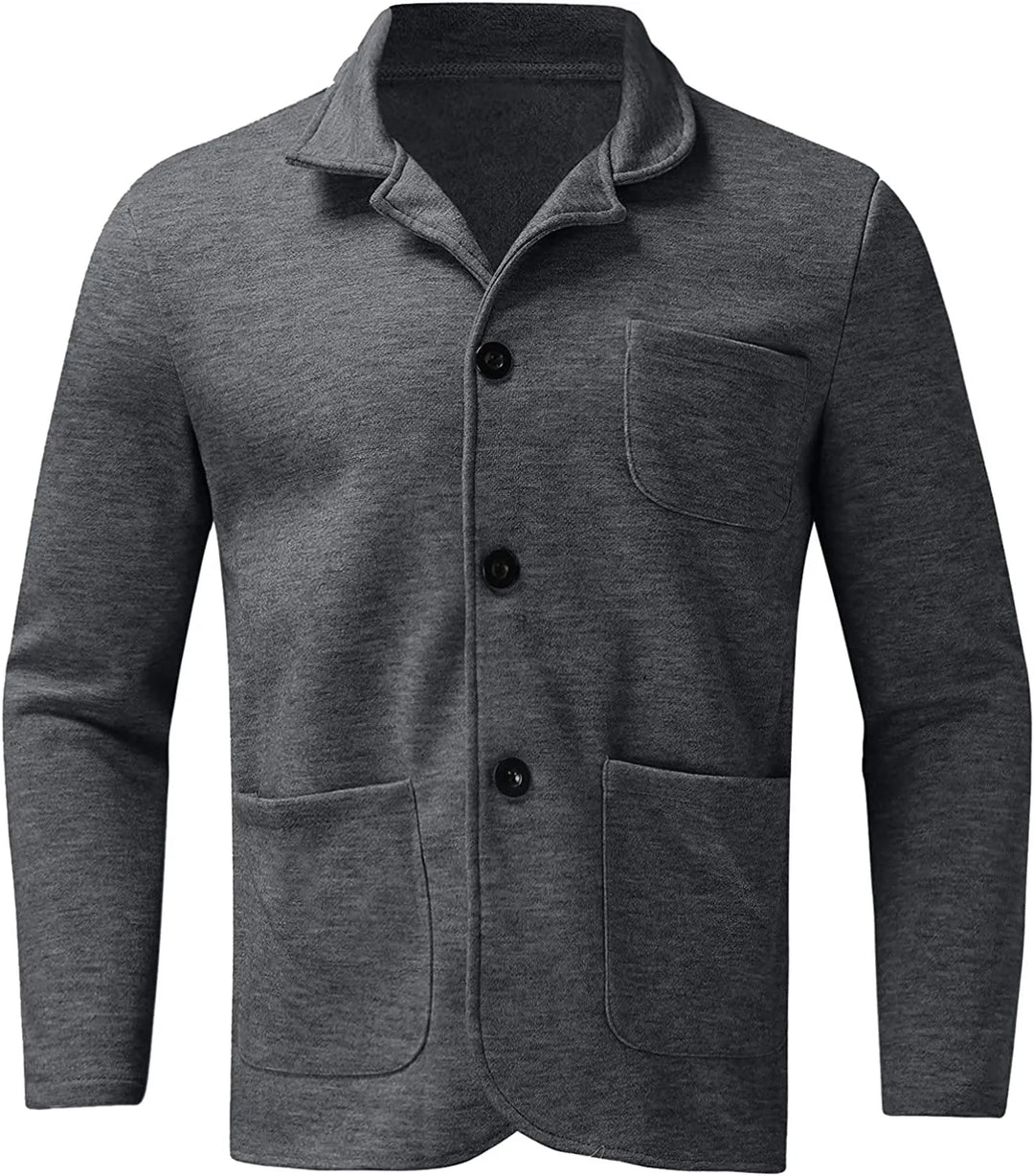 Męska Marynarka | Marynarka Regular Fit na Guziki | Długi Rękaw | Elegancki Codzienny Styl