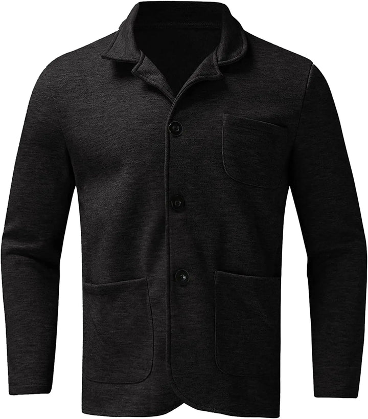 Męska Marynarka | Marynarka Regular Fit na Guziki | Długi Rękaw | Elegancki Codzienny Styl