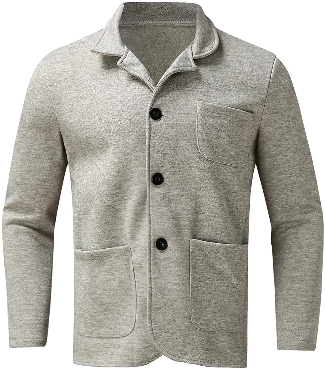 Męska Marynarka | Marynarka Regular Fit na Guziki | Długi Rękaw | Elegancki Codzienny Styl