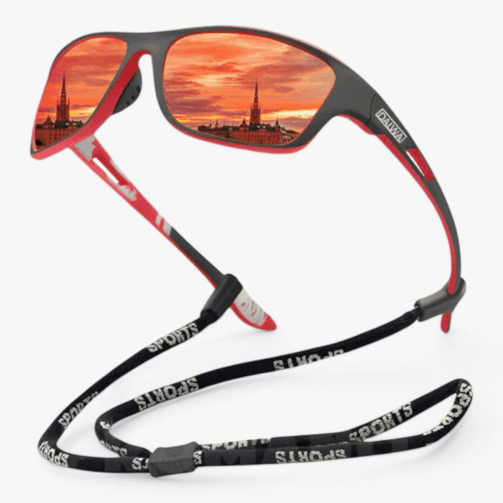 Men's Sports Glasses | Wraparound Sport Frame | Polarized Style Lenses | Outdoor Adventure Style