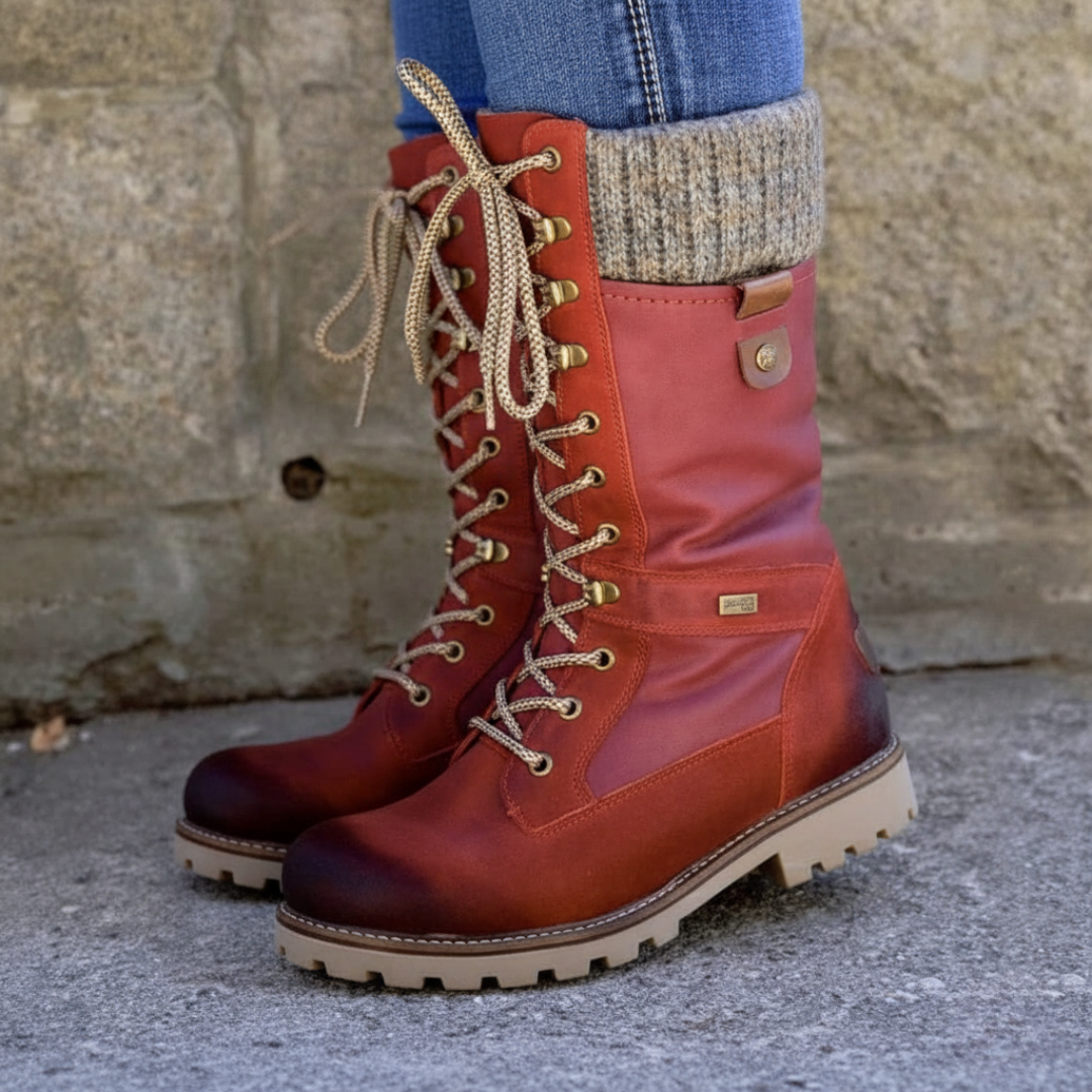 Waterproof and slip-resistant winter shoes for women